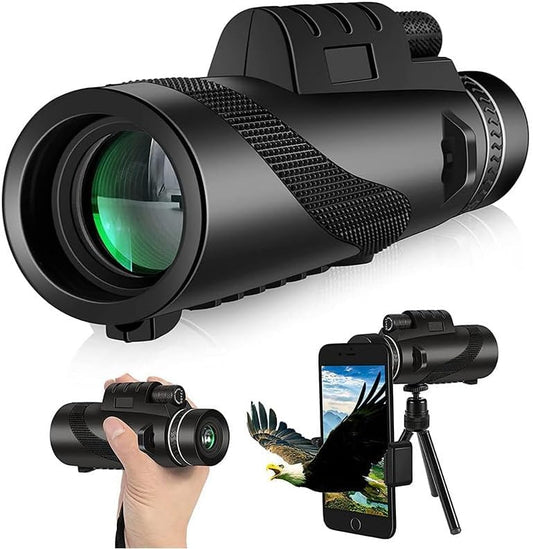 Portable Monocular Telescope – Outdoor & Travel Scope (Black)