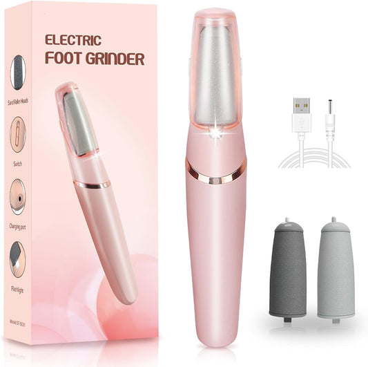 Electric Foot Callus Remover – Rechargeable Pedicure Tool (Pink)